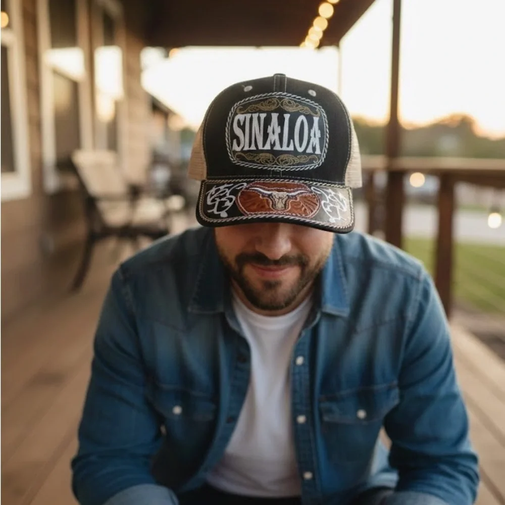 SINALOA Black and Tan Trucker/Western Hat